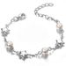 Five-pointed star pearl bracelet female S925 sterling silver bracelet ins style jewelry silver jewelry_ipsvogv.com