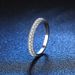S Pure Silver Moissanite Diamond Ring For Women, Fashionable, Versatile And High-end_ipsvogv.com
