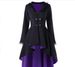 Women's Clothing Autumn new retro mid length windbreaker Gothic style jacket large size women's clothing_ipsvogv.com