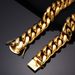 Men's Jewelry Set Fashion Necklace Gold Cuban Chain Encryption Chain Stainless Steel Titanium Steel Jewelry Boyfriend Gift_ipsvogv.com