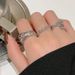 【 1103 Positive Reviews 】 Small Niche Super Flash Inlaid Zircon Ring For Female Students, Fashionable High-end, Ins Cool_ipsvogv.com