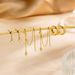 Women’s Jewelry Set Fashion Brass Real Gold Electroplating Inlaid Zircon Fashionable Four Pointed Star Pendant Earrings Ladies Three Piece Set_ipsvogv.com