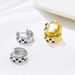 Instagram Black White Chessboard Plaid For Women With Fashionable And Niche Designs, Geometric Checkered Earrings,_ipsvogv.com