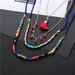 Bohemian Fashion Ethnic Style Multi Layer Rice Bead Chain Tassel Pendant Holiday Necklace_ipsvogv.com