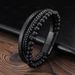 Men's Jewelry Stainless Steel Natural Tiger Eye Stone Bracelet Beads Hand Woven Agate Bracelet_ipsvogv.com