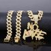 Unisex Hip Hop Full Diamond Letter Love NO LOVE Pendant Street Niche Hiphop Personality Cuban Chain_ipsvogv.com
