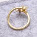 Sedoni Fashion Copper Plated True Gold Micro Inlaid Zircon Cross Women's Open Ring_ipsvogv.com