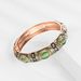 Alloy Enamel Open Bracelet Jewelry Retro Cat's Eye Stone Color Matching Bracelet Female Bohemian Style_ipsvogv.com