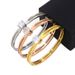 Women's Jewelry Set Fashion Large Single Diamond Titanium Steel Bracelet Three Color Metal Personality Trend All Match Temperament Jewelry_ipsvogv.com