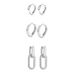 Unisex Real Gold Brass Electroplating Fashionable And Versatile High Grade Geometric Earrings Set_ipsvogv.com