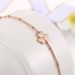 Unisex hot selling jewelry Korean simple clover bracelet Rose gold plated jewelry_ipsvogv.com
