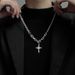 Equatorial Cross Necklace, Hip Hop, High End Trendy Brand, Versatile Pendant, Men's Unique Design Accessories_ipsvogv.com
