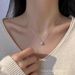 S999 Silver Small Sugar For Women With A Niche Design, Light Luxury Zircon Collarbone Chain, Square Bag Jewelry Necklace_ipsvogv.com