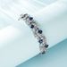 new Heavy Industry Cultivated Colored Gem Bracelet Female S925 Silver Inlaid Cultivated Emerald Hand Jewelry High End Light Luxury_ipsvogv.com