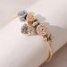 Family Beautiful Love Light Luxury Versatile Bee Peach Heart Pendant Water Diamond Bucket Bead Bracelet_ipsvogv.com
