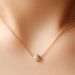 Hot Selling Jewelry, Simple Circular Small Pendant Necklace, Popular Zircon Plated Rose Gold Jewelry_ipsvogv.com