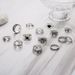 Playing Spades Card Wings Love Butterfly Moon Sun 14 Piece Set Joint Ring_ipsvogv.com