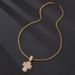 Cross pendant necklace full of diamonds and colored zircon stainless steel twist chain hip hop trend_ipsvogv.com