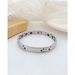 Men And Women's Jewelry Simple And Fashionable Stainless Steel Engraved Magnet Couple Bracelet_ipsvogv.com