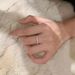 S Pure Silver Small Row Plain With Feminine Temperament, Simple And Generous, Crushed Diamond Layered Half Circle_ipsvogv.com
