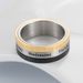 Titanium steel calendar ring Roman numeral time ring men's jewelry_ipsvogv.com