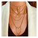 Geometric Heart Pendant Necklace Simple Personality Lock Shaped Multi Layer Clavicle Chain Cross Border Necklace For Women_ipsvogv.com