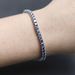 Hot Selling Royal Blue Moissanite Bracelet S925 Sterling Silver Gold Plated Tennis Chain 3/4/5mm Full Inlaid Bracelet_ipsvogv.com