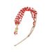 Bohemian princess style with retro Gothic diamond luxury acrylic hair accessories hair chain headdress head chain_ipsvogv.com