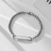 Stainless Steel Engraved Men's And Women's Bracelets, Fashionable Cuban Chain, Simple Bracelet DIY_ipsvogv.com