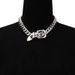 Jewelry Personality Thick Chain Belt Buckle Collarbone Hip-hop Trend Metal Geometric Necklace_ipsvogv.com