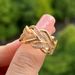 Cao Shi's Multi-layer Winding Creative Hollow Metal Geometric Fried Dough Twists Ring For Men And Women_ipsvogv.com