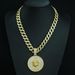 The New Cornus Disc Pendant Symbolizes The Hardworking Capricorn Hip-hop Cuban Necklace_ipsvogv.com