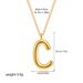 Fashion All Match Plated 26 English Letters Necklace Simple High End Clavicle Chain Pendant_ipsvogv.com
