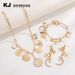 Women's Jewelry Ancient Coin Pendant Starry Sky Magic Necklace Bracelet Earrings Set_ipsvogv.com