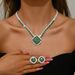 Women’s Jewelry Set Fashion Jewelry Set Luxury Zircon Multi Color Women's Dinner Anniversary Accessories Necklace Earrings Set_ipsvogv.com