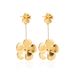 Women’s Jewelry Set Fashion Gold Flower Petal Earrings Retro Temperament Earrings Exaggerated Style Light Luxury Niche Earrings_ipsvogv.com