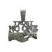 Hip Hop Alloy Letter TRUST NO ONE Men's Personalized Shake Hands Pendant Cuban Chain Jewelry_ipsvogv.com