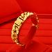 Plated Sand Gold Wide Version Flat Bracelet NK Cuban Chain Fashion Men's Jewelry_ipsvogv.com