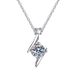 S Silver New S-shaped Lightning Mosonite Necklace for Women with Unique Design and Versatile Light Luxury Neckchain_ipsvogv.com