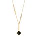 Body 【 Full Titanium Steel 】 Shell Lucky Grass Personality Minimalist Gold Necklace In The Wind Furnace Female INS Mesh 【 】_ipsvogv.com