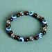 Evil Eye Magnetic Obsidian Single Circle Beaded Bracelet_ipsvogv.com