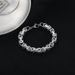 Stainless Emperor Men's Light Luxury Necklace Titanium Steel King Handmade Square Spliced Loop Chain Bracelet_ipsvogv.com