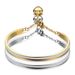 New European and American single row diamond set K gold titanium steel bracelet opening adjustable love bracelet for women gift_ipsvogv.com