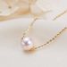 Freshwater Pearl Necklace Female Temperament Simple S925 Silver Passepartout Jewelry Fashion Versatile Pendant Jewelry_ipsvogv.com