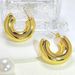 Women's Jewelry Titanium Steel Thick Version Small C Earrings Special Pattern Personality Design High End Popular Stainless Steel Exquisite Earrings_ipsvogv.com