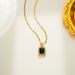 New Fashion And Temperament Multi-color Zircon Necklace Copper Plated Emerald Girl Pink Accessories_ipsvogv.com