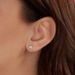 Unisex five pointed star piercing earrings for women with micro inlaid zircon small ear bone studs popular earrings_ipsvogv.com