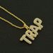 Hip Hop TRAP Music Style Personalized Diamond Set Letter Men's Necklace Accessories Pendant Jewelry_ipsvogv.com