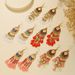 Women’s Jewelry Set Fashion Multi Layer Water Drop Rice Bead Tassel Earrings Retro Ethnic Style Personality Color Rice Bead Oil Drop Earrings_ipsvogv.com