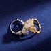 New Retro Dragon Claw Gemstone Ring, National Style Trendy Product, Open Ring, Men's Daily Wear Popular Accessories_ipsvogv.com